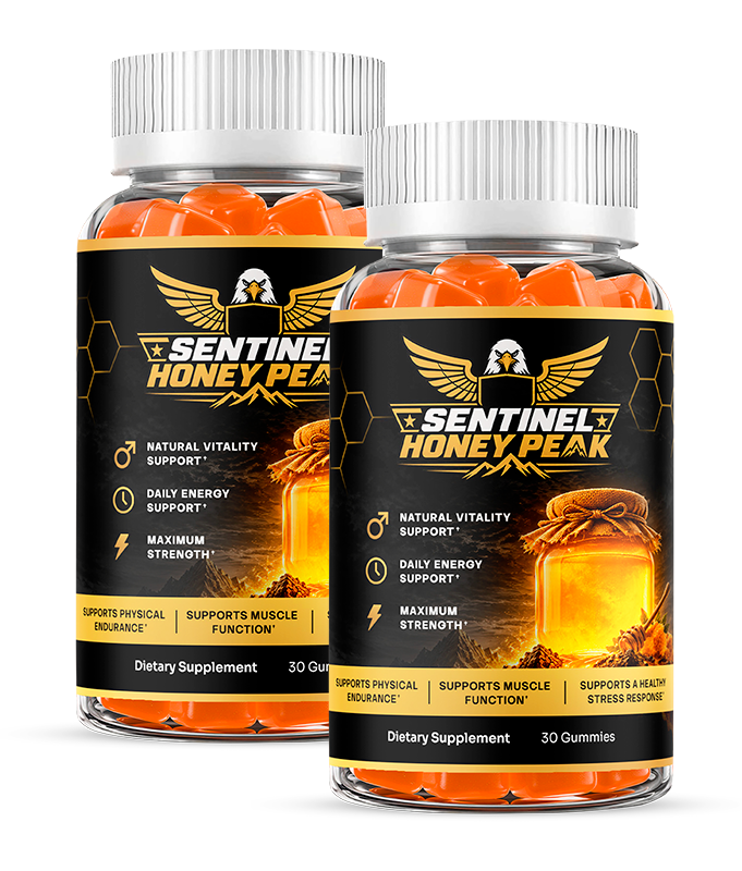Two bottles of Sentinel Honey Peak